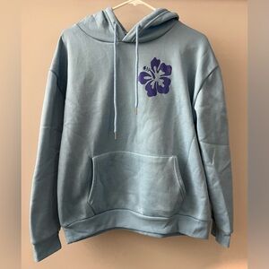 SHEIN Sky Blue Polyester Fabric